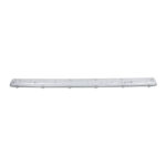 GloboStar® 90615 150cm Tri-Proof Πλαστικό PC Σκαφάκι με Μεταλλικά Clips για 2 x Λάμπες T8 Τύπου Φθορίου LED Τροφοδοσίας Ενός Άκρου Αδιάβροχο IP65 - Image 2