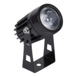 GloboStar® SPOT-TOLA 90631 Σποτ Φωτισμου Wall Washer LED 1W 110lm 10° DC 24V Αδιάβροχο IP65 Φ5 x Υ9cm Θερμό Λευκό 3000K - Μαύρο - 3 Years Warranty - Image 2