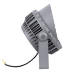 GloboStar® FLOOD-MENA 90646 Προβολέας Wall Washer με Αντιθαμβωτική Γρίλια για Φωτισμό Κτιρίων LED 48W 4320lm 30° AC 220-240V Αδιάβροχο IP65 Φ25 x Υ18cm Θερμό Λευκό 3000K - Ασημί - 3 Years Warranty - Image 4
