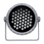 GloboStar® FLOOD-MENA 90646 Προβολέας Wall Washer με Αντιθαμβωτική Γρίλια για Φωτισμό Κτιρίων LED 48W 4320lm 30° AC 220-240V Αδιάβροχο IP65 Φ25 x Υ18cm Θερμό Λευκό 3000K - Ασημί - 3 Years Warranty - Image 5