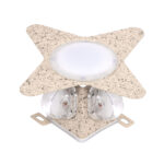 GloboStar® WALLLIGHT-CINA 90658 Φωτιστικό Τοίχου - Απλίκα LED 10W 1100lm 10° AC 220-240V Αδιάβροχο IP65 Μ18.5 x Π18.5 x Υ8.5cm Θερμό Λευκό 3000K - Μπεζ της Άμμου - Image 2