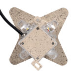 GloboStar® WALLLIGHT-CINA 90658 Φωτιστικό Τοίχου - Απλίκα LED 10W 1100lm 10° AC 220-240V Αδιάβροχο IP65 Μ18.5 x Π18.5 x Υ8.5cm Θερμό Λευκό 3000K - Μπεζ της Άμμου - Image 5
