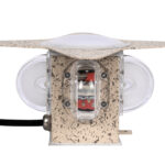 GloboStar® WALLLIGHT-CINA 90659 Φωτιστικό Τοίχου - Απλίκα LED 10W 1000lm 10° AC 220-240V Αδιάβροχο IP65 Μ18.5 x Π18.5 x Υ8.5cm με Αυτόματα Προγράμματα Εναλλαγής Χρωμάτων Πολύχρωμο RGB - Μπεζ της Άμμου - Image 6