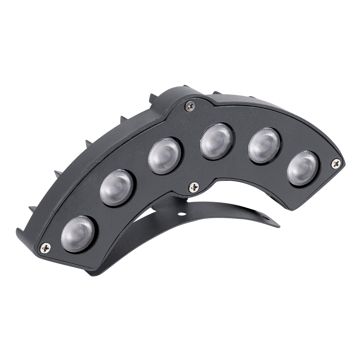 GloboStar® TREELIGHT-GINA 90679 Κυρτή Μπάρα Φωτισμού Wall Washer Ειδική για Φυτά - Δέντρα LED 6W 660lm 30° DC 24V Αδιάβροχο IP65 Μ18 x Π3.5 x Υ7cm Θερμό Λευκό 3000K - Γκρι Ανθρακί - 3 Years Warranty - Image 2