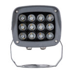 GloboStar® FLOOD-XENA 90699 Προβολέας Wall Washer με Αντιθαμβωτική Γρίλια για Φωτισμό Κτιρίων LED 24W 2040lm 10° DC 24V Αδιάβροχο IP65 L13 x W11 x H15cm RGBW DMX512 - Γκρι Ανθρακί - 3 Years Warranty - Image 5