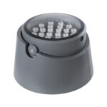 GloboStar® FLOOD-RANA 90752 Κινούμενος Προβολέας - Σποτ Φωτισμού Wall Washer για Φωτισμό Κτιρίων LED 60W 5100lm 5° DC 24V Αδιάβροχο IP67 Φ30 x Υ20cm RGBW DMX512 - Γκρι Ανθρακί - 3 Χρόνια Εγγύηση - Image 3