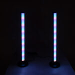 GloboStar® DIGICOLUMN 90760 Σετ 2 Μοντέρνα Επιτραπέζια Φωτιστικά Γραφείου Digital Pixel Symphony Bars LED 16W 1280lm 180° DC 5V με USB 2.0 IP20 - Εναλλαγή Φωτισμού μέσω Τηλεχειριστηρίου - Πολύχρωμα RGB - Dimmable - Μαύρο - Φ3 x Υ45cm - Συσκευασία 2 Τεμαχίων - 2 Χρόνια Εγγύηση - Image 10