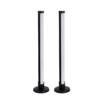 GloboStar® DIGICOLUMN 90760 Σετ 2 Μοντέρνα Επιτραπέζια Φωτιστικά Γραφείου Digital Pixel Symphony Bars LED 16W 1280lm 180° DC 5V με USB 2.0 IP20 - Εναλλαγή Φωτισμού μέσω Τηλεχειριστηρίου - Πολύχρωμα RGB - Dimmable - Μαύρο - Φ3 x Υ45cm - Συσκευασία 2 Τεμαχίων - 2 Χρόνια Εγγύηση