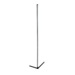 GloboStar® DIGICOLUMN 90763 Μοντέρνο Επιδαπέδιο Φωτιστικό Γραφείου Digital Pixel Symphony Bar LED 16W 1280lm 180° DC 5V με USB 2.0 IP20 - Εναλλαγή Φωτισμού μέσω Τηλεχειριστηρίου - Πολύχρωμα RGB - Dimmable - Μαύρο - Φ3 x Υ165cm - 2 Χρόνια Εγγύηση