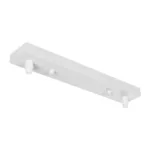 GLOBOSTAR® WALLBASE 77520 Γραμμική Μεταλλική Ροζέτα για Κρέμαση 2 Φωτιστικών - Λευκό - Μ30 x Π5 x Υ4cm - Image 2