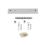 GLOBOSTAR® WALLBASE 77520 Γραμμική Μεταλλική Ροζέτα για Κρέμαση 2 Φωτιστικών - Λευκό - Μ30 x Π5 x Υ4cm - Image 3