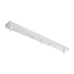 GLOBOSTAR® WALLBASE 77522 Γραμμική Μεταλλική Ροζέτα για Κρέμαση 3 Φωτιστικών - Λευκό - Μ50 x Π5 x Υ2cm - Image 2