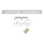 GLOBOSTAR® WALLBASE 77522 Γραμμική Μεταλλική Ροζέτα για Κρέμαση 3 Φωτιστικών - Λευκό - Μ50 x Π5 x Υ2cm - Image 3