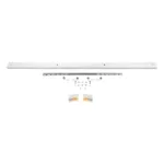 GLOBOSTAR® WALLBASE 77524 Γραμμική Μεταλλική Ροζέτα για Κρέμαση 4 Φωτιστικών - Λευκό - Μ120 x Π5 x Υ2cm - Image 3