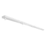 GLOBOSTAR® WALLBASE 77526 Γραμμική Μεταλλική Ροζέτα για Κρέμαση 5 Φωτιστικών - Λευκό - Μ120 x Π5 x Υ2cm - Image 2