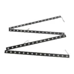 GloboStar® 90830 4 x Digital Pixel Addressable Facade Aluminum Bars - 4 x Ψηφιακές Μπάρες Αλουμινίου Πρόσοψης Κτιρίων LED SMD 3535 45W 60LED 60PIXEL SPI/TTL Protocol IC UCS512B 2700lm 120° DC 12V IP67 RGB - Μαύρο Σώμα - Μ400 x Π4.5 x Υ3.6cm - 4 Μπάρες