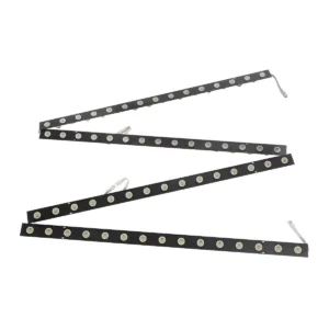 GloboStar® 90830 4 x Digital Pixel Addressable Facade Aluminum Bars - 4 x Ψηφιακές Μπάρες Αλουμινίου Πρόσοψης Κτιρίων LED SMD 3535 45W 60LED 60PIXEL SPI/TTL Protocol IC UCS512B 2700lm 120° DC 12V IP67 RGB - Μαύρο Σώμα - Μ400 x Π4.5 x Υ3.6cm - 4 Μπάρες