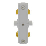 GloboStar S-40045 Διφασικός Connector 3 Καλωδίων Συνδεσμολογίας Γιώτα (Ι) για Λευκή Ράγα Οροφής