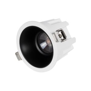 GLOBOSTAR® DUSTY 60341 Χωνευτό Downlight Σποτ LED 12W 1320lm 45° AC 220-240V Αδιάβροχο IP65 Θερμό Λευκό 2700K - Bridgelux COB Chip & TÜV SÜD Driver - Λευκό & Μαύρο Ματ - Μ8 x Π8 x Υ7.5cm / Q7.5cm - 5 Χρόνια Εγγύηση
