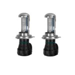 GLOBOSTAR® HID 84047 Λάμπα Xenon H4 H/L Super Vision Υψηλής Φωτεινότητας +30% 35W/70W 3500lm/7000lm 360° DC 12V Αδιάβροχο IP65 Ultra Ψυχρό Λευκό 8000K - Μ4.8 x Π4.8 x Υ10.2cm - Πακέτο 2 Τεμαχίων - 2 Χρόνια Εγγύηση