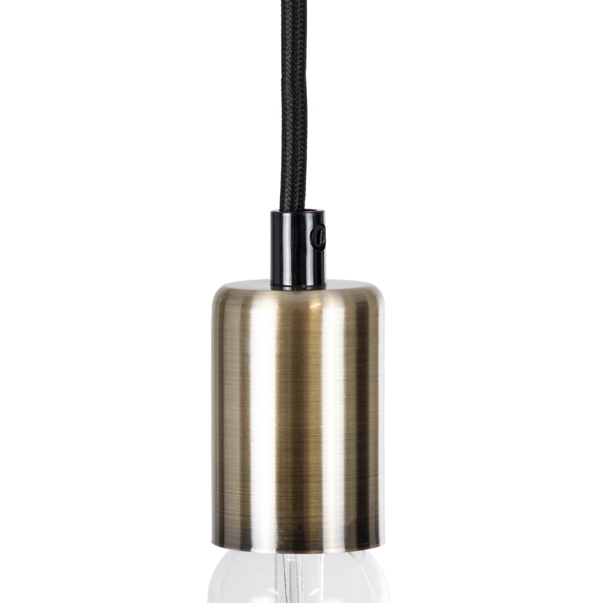 GloboStar® DOUITO 99424 Μοντέρνο Κρεμαστό Φωτιστικό Ανάρτηση Ανάρτηση Μονόφωτο 1 x E27 IP20 Μπρούτζινο Μέταλλο - Μ4 x Π4 x Υ110cm - Image 2