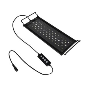 GLOBOSTAR® AQUARIUS 79678 Φωτιστικό Ενυδρείου με Ενσωματωμένο Χειριστήριο LED 12W 600lm 120° AC 220-240V Αδιάβροχο IP44 Πολύχρωμο RGBW Dimmable - Sanan SMD Chip - Μαύρο - Μ30 x Π11 x Υ3cm - 2 Χρόνια Εγγύηση