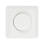 GloboStar® 999-0006 Ροοστάτης Dimmer Τοίχου LED AC100-240V 400W IP20 Μ8.4 x Π8.4 x Υ4.5cm