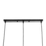 GLOBOSTAR® ELISE 999-0034 Μοντέρνο Κρεμαστό Φωτιστικό Οροφής με Ντουί 3 x E27 AC 220-240V IP20 - Καφέ & Μαύρο - Μ74 x Π9 x Υ40cm - Image 7