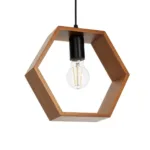 GLOBOSTAR® ELISE 999-0034 Μοντέρνο Κρεμαστό Φωτιστικό Οροφής με Ντουί 3 x E27 AC 220-240V IP20 - Καφέ & Μαύρο - Μ74 x Π9 x Υ40cm - Image 6