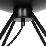 GloboStar® JAVAN 999-0036 Μοντέρνο Επιτραπέζιο Φωτιστικό Πορτατίφ Μονόφωτο 1 x E27 IP20 Διάφανο Γυαλί με Μαύρο Μέταλλο - Μ30 x Π30 x Υ19cm - Image 6
