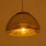 GLOBOSTAR® CRISTIN 999-0037 Μοντέρνο Κρεμαστό Φωτιστικό Οροφής με Ντουί 1 x G4 AC 220-240V IP20 - Χρυσό - Μ18 x Π18 x Υ13cm
