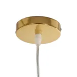 GLOBOSTAR® CRISTIN 999-0037 Μοντέρνο Κρεμαστό Φωτιστικό Οροφής με Ντουί 1 x G4 AC 220-240V IP20 - Χρυσό - Μ18 x Π18 x Υ13cm - Image 8