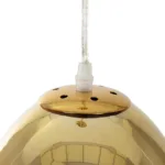 GLOBOSTAR® CRISTIN 999-0037 Μοντέρνο Κρεμαστό Φωτιστικό Οροφής με Ντουί 1 x G4 AC 220-240V IP20 - Χρυσό - Μ18 x Π18 x Υ13cm - Image 6