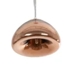 GLOBOSTAR® CRISTIN 999-0038 Μοντέρνο Κρεμαστό Φωτιστικό Οροφής με Ντουί 1 x G4 AC 220-240V IP20 - Χάλκινο - Μ18 x Π18 x Υ13cm - Image 4