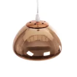 GLOBOSTAR® CRISTIN 999-0038 Μοντέρνο Κρεμαστό Φωτιστικό Οροφής με Ντουί 1 x G4 AC 220-240V IP20 - Χάλκινο - Μ18 x Π18 x Υ13cm - Image 5