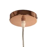 GLOBOSTAR® CRISTIN 999-0038 Μοντέρνο Κρεμαστό Φωτιστικό Οροφής με Ντουί 1 x G4 AC 220-240V IP20 - Χάλκινο - Μ18 x Π18 x Υ13cm - Image 8