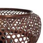 GloboStar® ZORION 999-0040 Vintage Επιτραπέζιο Φωτιστικό Πορτατίφ Μονόφωτο 1 x E27 IP20 Καφέ Ξύλο με Μαύρο Μέταλλο - Μ40 x Π40 x Υ43.5cm - Image 5