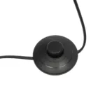 GloboStar® CURACAO 999-0041 Μοντέρνο Επιδαπέδιο Φωτιστικό Μονόφωτο 1 x E27 IP20 Μαύρο Μέταλλο με Καφέ Ξύλο - Μ30 x Π30 x Υ165cm - Image 7