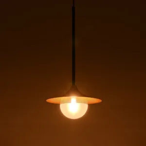 GLOBOSTAR® JOLIET 999-0042 Μοντέρνο Κρεμαστό Φωτιστικό Οροφής με Ντουί 1 x G9 AC 220-240V IP20 - Μαύρο & Χρυσό - Μ20 x Π20 x Y43cm