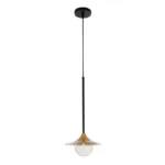 GLOBOSTAR® JOLIET 999-0042 Μοντέρνο Κρεμαστό Φωτιστικό Οροφής με Ντουί 1 x G9 AC 220-240V IP20 - Μαύρο & Χρυσό - Μ20 x Π20 x Y43cm - Image 2
