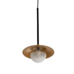GLOBOSTAR® JOLIET 999-0042 Μοντέρνο Κρεμαστό Φωτιστικό Οροφής με Ντουί 1 x G9 AC 220-240V IP20 - Μαύρο & Χρυσό - Μ20 x Π20 x Y43cm - Image 4