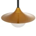 GLOBOSTAR® JOLIET 999-0042 Μοντέρνο Κρεμαστό Φωτιστικό Οροφής με Ντουί 1 x G9 AC 220-240V IP20 - Μαύρο & Χρυσό - Μ20 x Π20 x Y43cm - Image 6