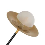 GLOBOSTAR® JOLIET 999-0043 Μοντέρνο Φωτιστικό Οροφής με Ντουί 2 x G9 AC 220-240V IP20 - Μαύρο & Χρυσό - Μ93 x Π20 x Υ106cm - Image 5