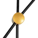 GLOBOSTAR® JOLIET 999-0043 Μοντέρνο Φωτιστικό Οροφής με Ντουί 2 x G9 AC 220-240V IP20 - Μαύρο & Χρυσό - Μ93 x Π20 x Υ106cm - Image 6