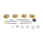 GloboStar® JOLIET 999-0044 Μοντέρνο Φωτιστικό Οροφής Πλέγμα Πολύφωτο 4 x G9 IP20 Μαύρο & Χρυσό Μέταλλο - Μ93 x Π20 x Υ106cm - Image 9