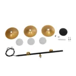 GLOBOSTAR® JOLIET 999-0046 Μοντέρνο Κρεμαστό Φωτιστικό Οροφής με Ντουί 3 x G9 AC 220-240V IP20 - Μαύρο & Χρυσό - Μ27 x Π27 x Y62cm - Image 9