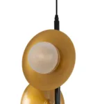GLOBOSTAR® JOLIET 999-0046 Μοντέρνο Κρεμαστό Φωτιστικό Οροφής με Ντουί 3 x G9 AC 220-240V IP20 - Μαύρο & Χρυσό - Μ27 x Π27 x Y62cm - Image 6