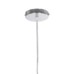 GLOBOSTAR® LAMP 999-0056 Μοντέρνο Κρεμαστό Φωτιστικό Οροφής με Ντουί 1 x E27 AC 220-240V IP20 - Διάφανο, Χρυσό & Ασημί - Μ15 x Π15 x Υ27cm - Image 8