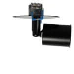 GloboStar® SARA 999-0058 Χωνευτό Φωτιστικό Οροφής Σποτ Μονόφωτο 1 x E27 IP20 Μαύρο Μέταλλο - Μ8,5 x Π8,5 x Υ11cm - Image 2