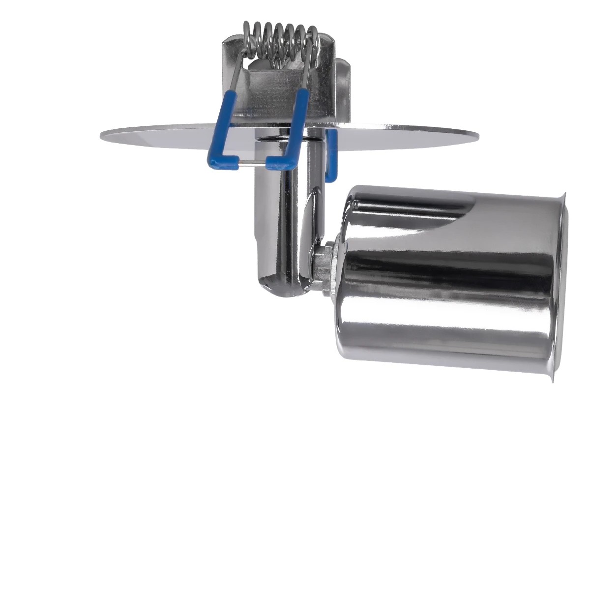 GloboStar® SARA 999-0059 Χωνευτό Φωτιστικό Οροφής Σποτ Μονόφωτο 1 x E27 IP20 Ασημί Μέταλλο - Μ8,5 x Π8,5 x Υ11cm - Image 2